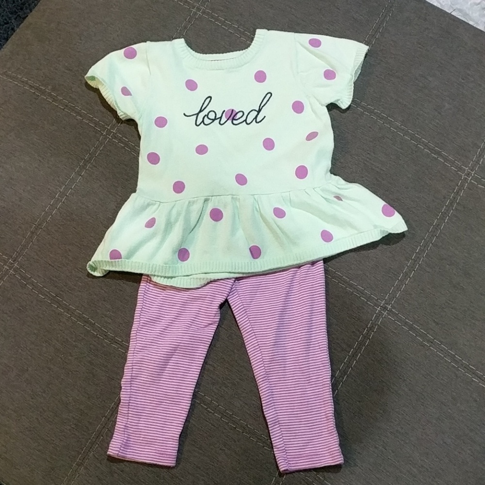 Carter's sweater and leggings